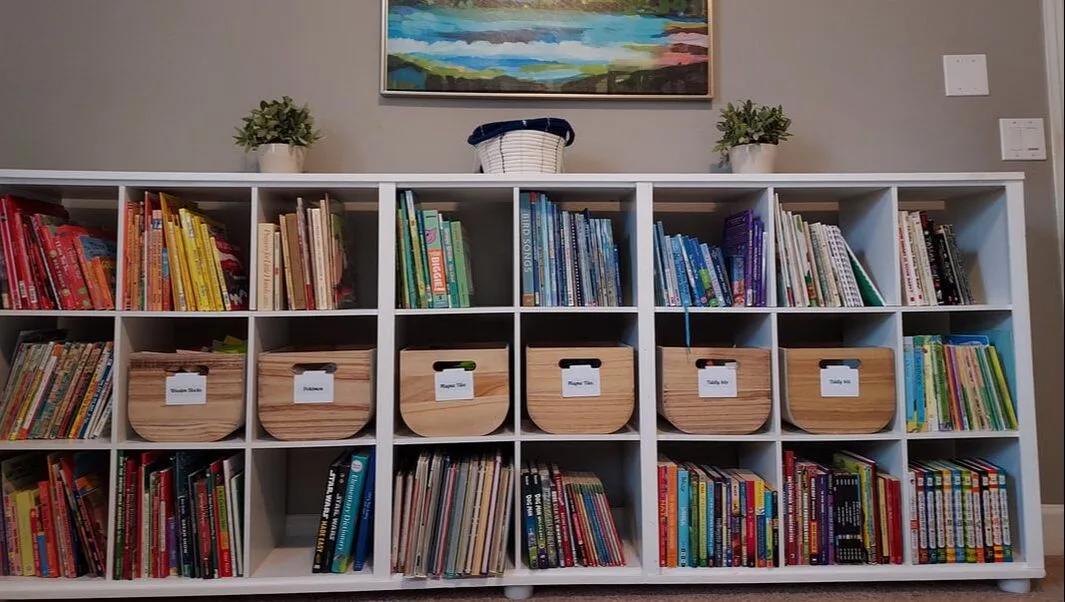 organized homeschool room in St. John's FL