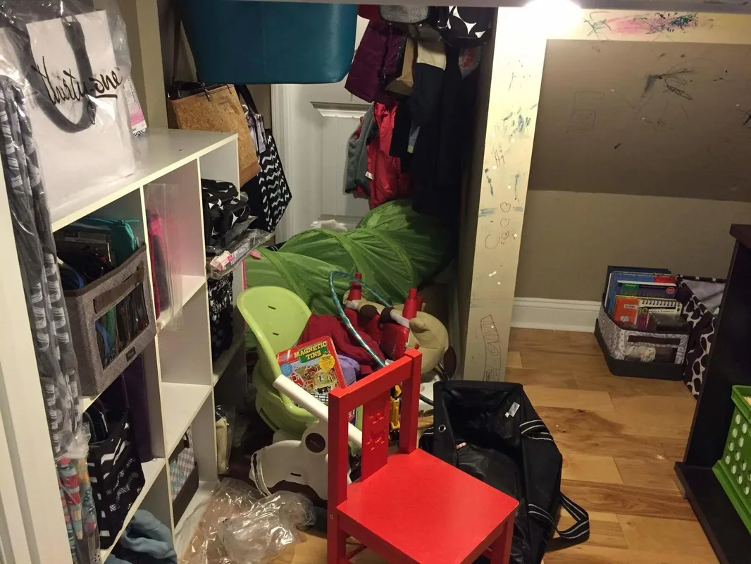 storage space before organzing